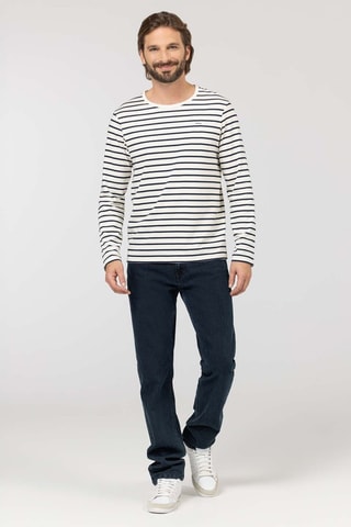T-shirt - Branco - Branco e azul