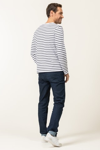 T-shirt - Branco - Branco e azul