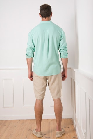 Camisa em linho - Verde - Verde
