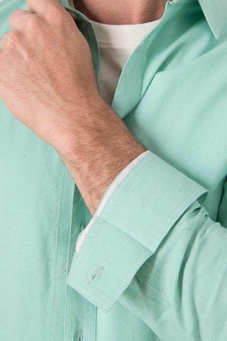 Camisa em linho - Verde - Verde