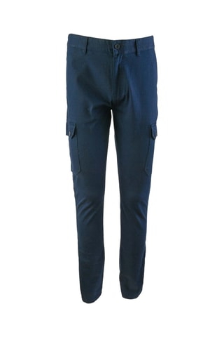 Pantalon cargo Palero - Blanc et bleu