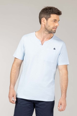 T-shirt - Noir et bleu