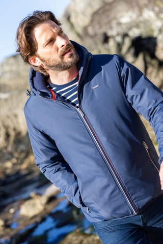 Veste à capuche - Bleu