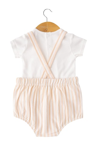 Barboteuse et t-shirt - Rouge, jaune et blanc