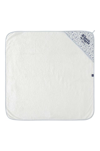 Drap de bain - Blanc, jaune et rouge