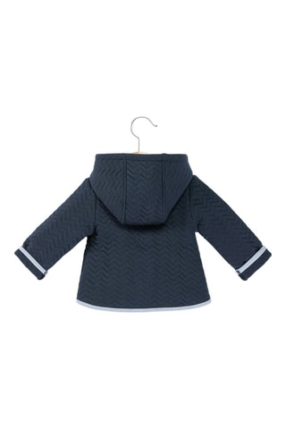 Veste à capuche Coulini - Blanc et bleu