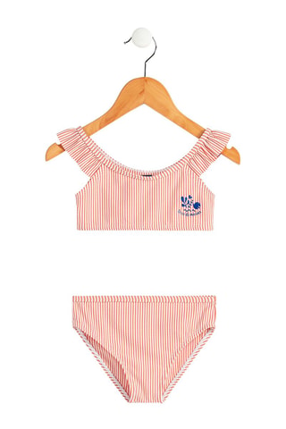 Maillot 2 pièces - Blanc et orange