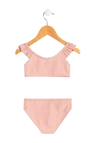 Maillot 2 pièces - Blanc et orange