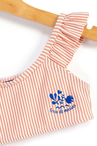 Maillot 2 pièces - Blanc et orange