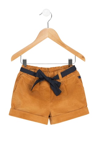 Short en velours - Marron