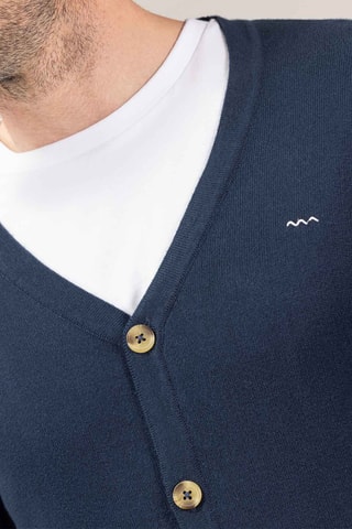 Gilet - Blanc et bleu