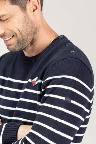 Pull - Blanc et bleu