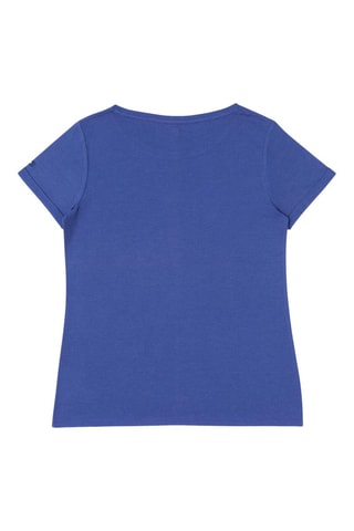 T-shirt Aubiny - Blanc et bleu