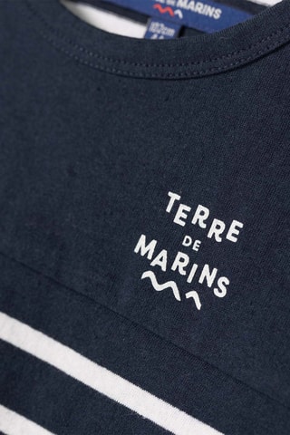 T-shirt - Blanc et bleu