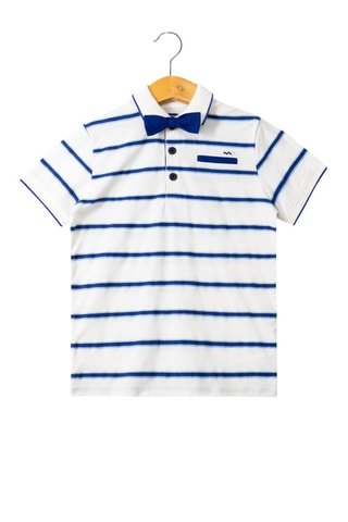 Polo - Blanc et bleu