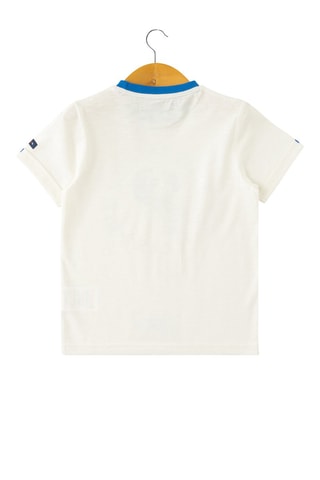 T-shirt - Blanc, rouge et bleu