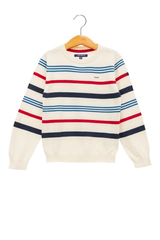 Pull - Blanc, rouge et bleu
