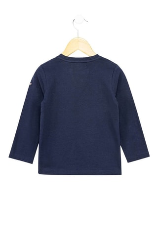 T-shirt Baliko - Blanc et bleu