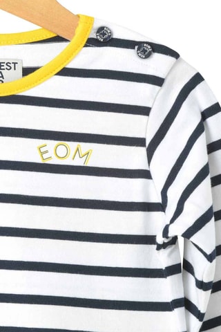 T-shirt Eloris - Blanc et bleu