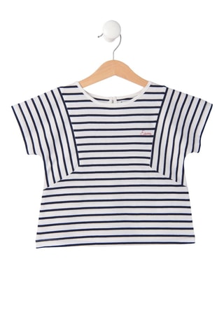 T-shirt - Blanc, rouge et bleu