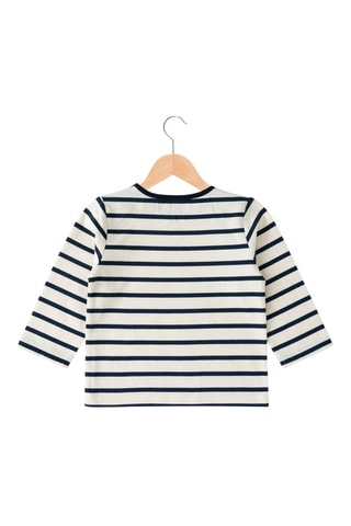 T-shirt - Blanc, bleu et jaune