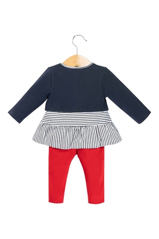 T-shirt et legging Prady - Terre de Marins - Blanc, bleu et rouge
