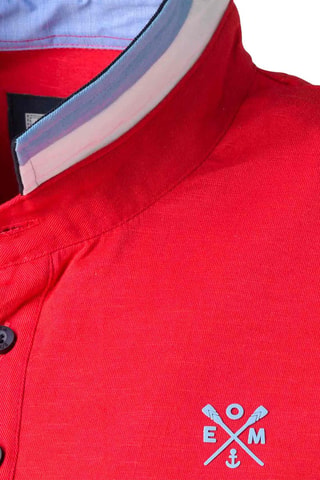 Polo - Bleu, noir et rouge