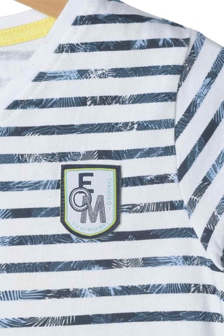 T-shirt - Blanc et bleu