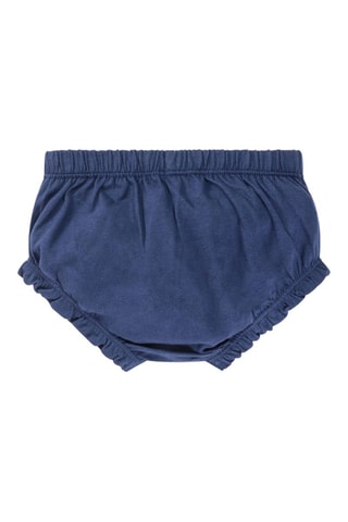 Robe et bloomer - Beige, blanc et bleu