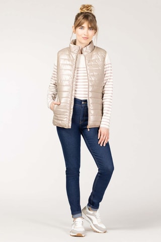 Doudoune sans manches - Beige