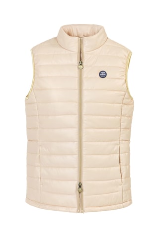 Doudoune sans manches - Beige