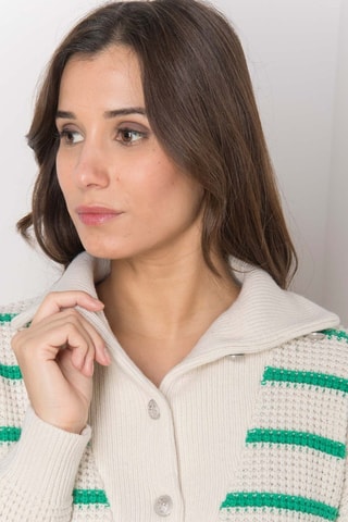 Pull - Blanc et vert