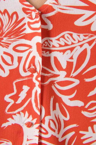 Blouse - Blanc et rouge