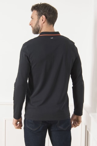 Polo - Blanc, noir et rouge