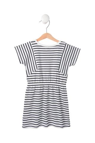 Robe Pinil - Blanc et bleu