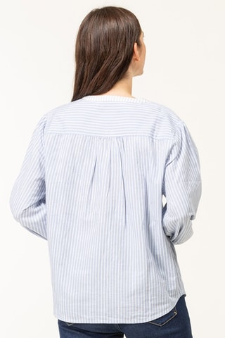Blouse - Blanc et bleu