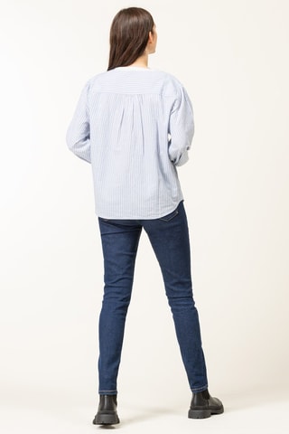 Blouse - Blanc et bleu