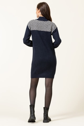 Robe pull - Blanc et bleu