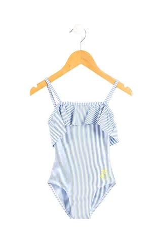 Maillot 1 pièce Yvano - Blanc, bleu et jaune