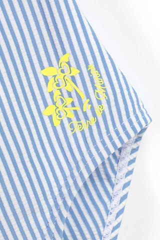 Maillot 1 pièce Yvano - Blanc, bleu et jaune