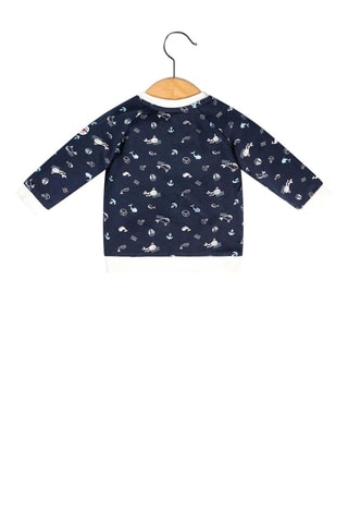 Pull Zidine - Blanc, rouge et bleu