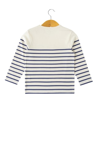T-shirt - Blanc et bleu
