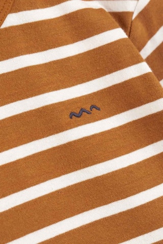 T-shirt - Blanc et marron