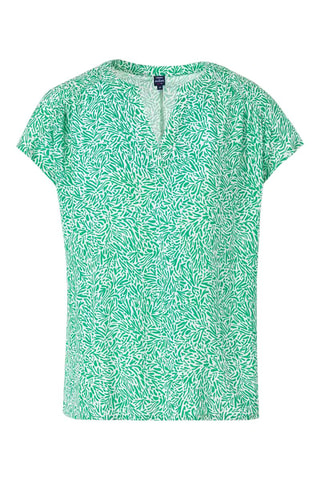 Blouse Osblo - Blanc et vert