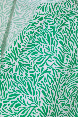 Blouse Osblo - Blanc et vert