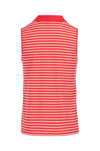 Polo CADY - Blanc et rouge