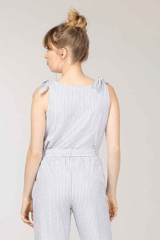 Top - Blanc et bleu