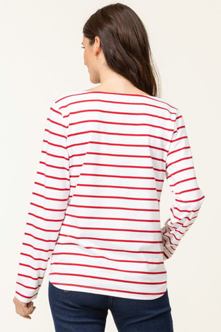 T-shirt Pacage - Blanc et rouge