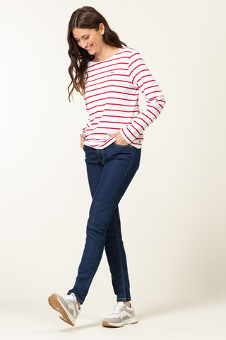 T-shirt Pacage - Blanc et rouge