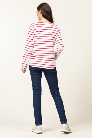 T-shirt Pacage - Blanc et rouge